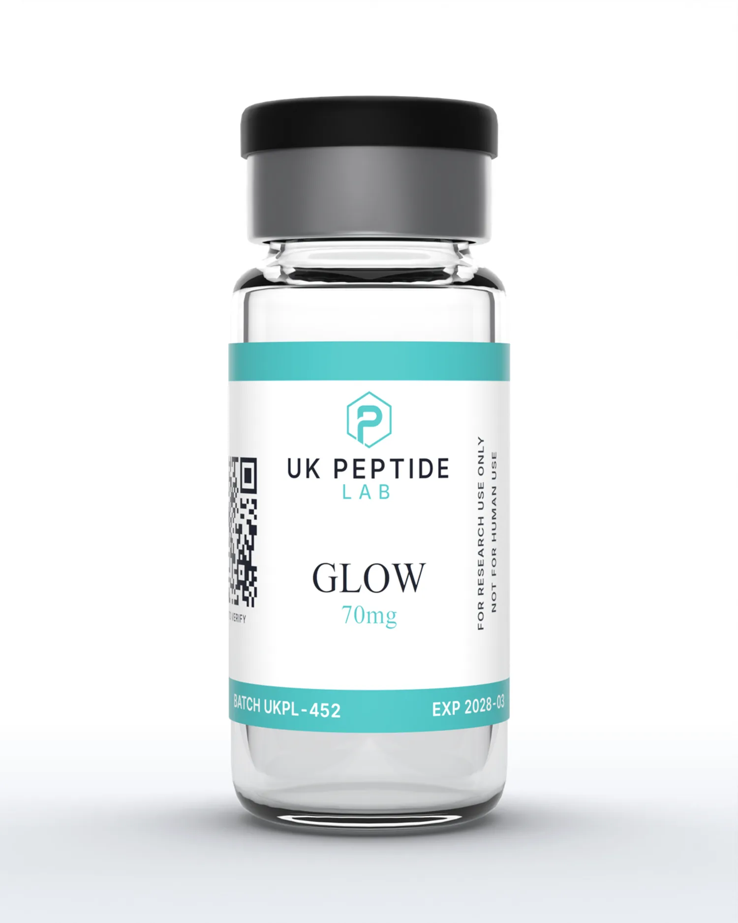 GLOW 70mg research peptide lyophilised powder
